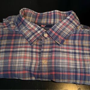 Vineyard Vines light flannel multi colored shirt